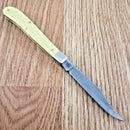 Case XX Slimline Trapper Folding Knife Carbon Steel Blade Yellow Synthetic Handle