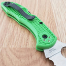 Spyderco Salt 2 Lockback Folding Knife 3" LC200N Tool Steel Blade Green FRN Handle