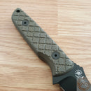 Spartan Blades Alala Fixed Knife 3.75" Cro-Van Carbon 1095 Steel Blade Micarta