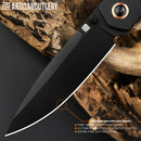 Artisan Sirius Ar Folding Knife 3.5" AR-RPM9 Steel Blade Black G-10 Handle