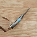 Condor Fixed Knife 2.32" 1095 Steel Blade Walnut/Reconstituted Turquoise Stone