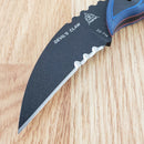 TOPS Devils Claw Fixed Knife 2.75" Black 1095 High Carbon Steel Blade G10 Handle