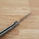 CJRB Pyrite Folding Knife 3.13" AR-RPM9 Steel Drop Point Blade Titanium Handle