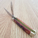 Case XX Cutlery My First Peanut Old Pocket Knife Stainless Blades Red Bone Handle