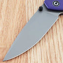 Civivi Brazen Folding Knife 3.5" Sandvik 14C28N Steel Blade Purple G10 Handle