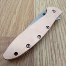 Kershaw Leek Assisted Folding Knife 3" CPM-154 Steel Blade Copper Handle 1660CU