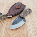Condor Beetle Neck Fixed Knife 2.63" Full Tang 1095HC Steel Blade Walnut Handle