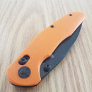 Bestech Knives Ronan B-Lock Folding Knife 3.25" 14C28N Stainless Steel Blade Orange G10 Handle