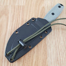 ESEE Model 3 Fixed Knife 3.75" Full Tang 1095HC Steel Blade Black Micarta Handle