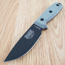 ESEE Model 3 Fixed Knife 3.75" Full Tang 1095HC Steel Blade Black Micarta Handle