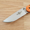 Ontario RAT I Linerlock Folding Knife 3.5" AUS-8 Steel Blade Orange G10 Handle