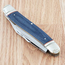 Rough Ryder Stockman Pocket Knife Stainless Steel Blades Jean Micarta Handle
