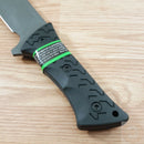 Schrade LeROY Fixed Knife 10.37" 8Cr13MoV Steel Full Blade Black TPR Handle