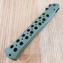 Cold Steel Ti-Lite Liner Folding Knife 6" AUS-8A Steel Blade Green ZY-EX Handle