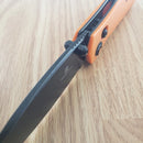 Bestech Knives Ronan B-Lock Folding Knife 3.25" 14C28N Stainless Steel Blade Orange G10 Handle