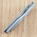 Spyderco GrassHopper Knife 2.25" 12C27 Steel Blade Brushed Stainless Handle