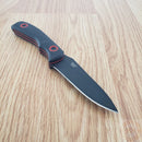Rough Ryder Neck Fixed Knife 3" 3Cr13 Steel Full Tang Blade Black G10 Handle