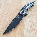 Bestech Knives Ornetta Folding Knife 3.63" N690 Steel Blade Carbon Fiber / G10 Handle