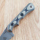 TOPS Muley Combo Fixed Knives 154CM Steel Blades Tan / Black G10 Handles