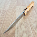 Cold Steel Large Luzon Folding Knife 6" 8Cr13MoV Stainless Steel Blade Orange GFN Handle