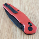 Bestech Knives Ronan B-Lock Folding Knife 3.25" 14C28N Stainless Steel Blade Red G10 Handle