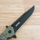 Cold Steel Large Luzon Folding Knife 6" 8Cr13MoV Steel Blade OD Green GFN Handle