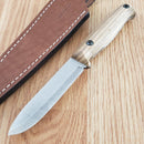 BPS Knives Compact Camping Fixed Knife 3.63" 5Cr14MoV Steel Blade Walnut Handle