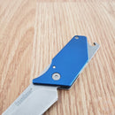 Kershaw PUB Mini Knife 1.75" 8Cr13MoV Steel Blade Blue Aluminum/Stainless Handle