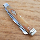 Rough Ryder Doctors Pocket Knife Stainless Blades Tobacco Smooth Bone Handle