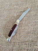 Schrade Old Timer Middleman Pocket Knife Stainless Steel Blades Delrin Handle