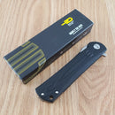 Bestech Knives Kendo Folding Knife 3.75" D2 Tool Steel Blade Black G10 Handle