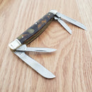 Rough Ryder Congress Pocket Knife Stainless Blades Imitation Tortoise Handle