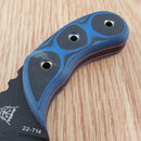 TOPS Devils Claw Fixed Knife 2.75" Black 1095 High Carbon Steel Blade G10 Handle