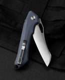 Bestech Knives Platypus Linerlock Folding Knife 3.5" D2 Tool Steel Blade Blue-Gray G10 Handle