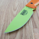 ESEE Model 3 Fixed Knife 3.75" Green Powder Coated 1095HC Steel Blade Orange G10 Handle 3PMVG