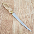 Marttiini Superflex Kitchen Knife 6" Stainless Fillet Blade Birch Wood Handle