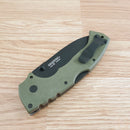 Cold Steel 4-Max Scout Folding Knife 4" AUS-10A Steel Blade Green Griv-Ex Handle