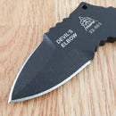 TOPS Devils Elbow Skeleton Fixed Knife 1095HC Steel One Piece Construction
