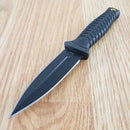 Case XX Tec X Harley Fixed Knife 3.5" Stainless Blade Black Textured GRN Handle 52162