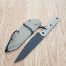 CJRB Silax Fixed Knife 5.11" AR-RPM9 Steel Wharncliffe Blade Beige G10 Handle