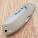 Cold Steel 4-Max Scout Lockback Folding Knife 4" AUS-10A Steel Blade Desert Tan Griv-Ex Handle