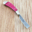 Rough Ryder Mini Folding Knife 1" Stainless Steel Razor Blade Smooth Bone Handle