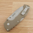 Cold Steel 4-Max Scout Folding Knife 4" AUS-10A Steel Blade FDE Griv-Ex Handle