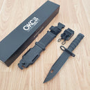 Ontario Combat Fixed Knife 7" Black 420 Steel Blade Black ThermoSynthetic Handle