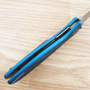 Kershaw Blur Linerlock Folding Knife 3.5" Damascus Steel Blade Aluminum Handle