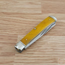 Cold Steel Trapper Pocker Knife 8Cr13MoV Steel Clip/Spey Blades Smooth Bone