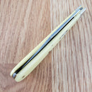 Case XX Slimline Trapper Folding Knife Carbon Steel Blade Yellow Synthetic Handle