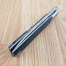 Artisan Classic Liner Folding Knife 3.75" D2 Tool Steel Blade Black G10 Handle