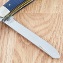 Case XX USMC Trapper Navy Pocket Knife Stainless Steel Blades Jigged Bone Handle 13195