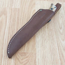 BPS Knives Compact Hunting Fixed Knife 4.25" Scandi Grind 5Cr14MoV Steel Full Tang Blade Walnut Handle